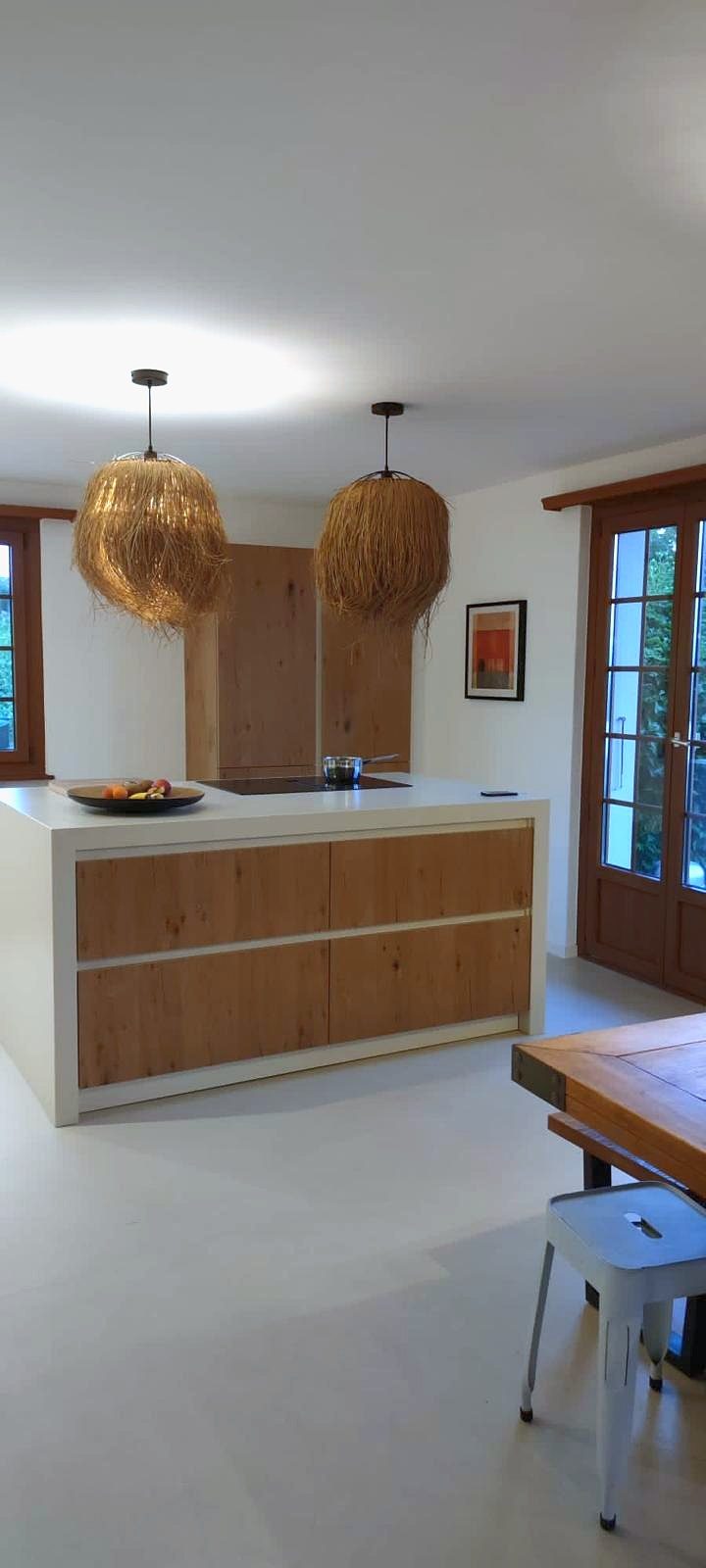 Cuisine avec îlot central